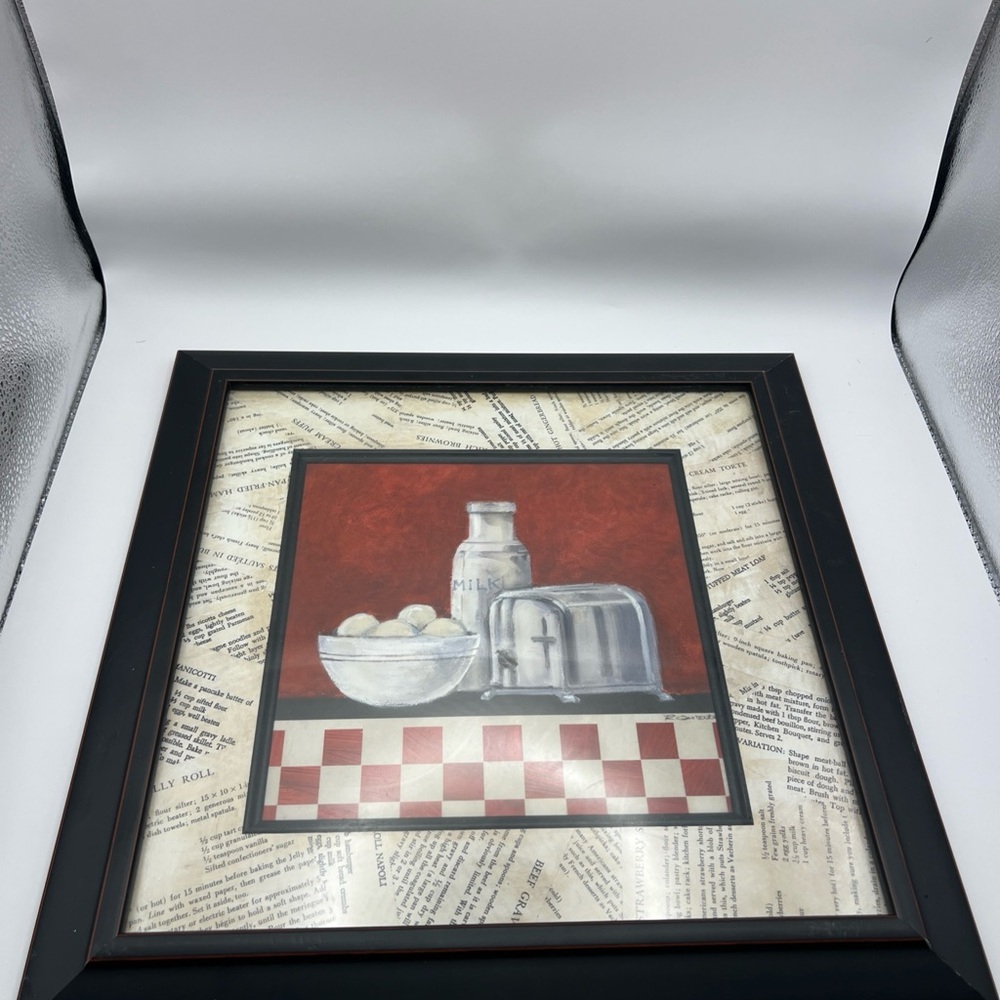 Rosalind Oesterle Homestudio Kohls Kitchen, Milk, Eggs, Toaster With Rec… - Picture 3 of 12
